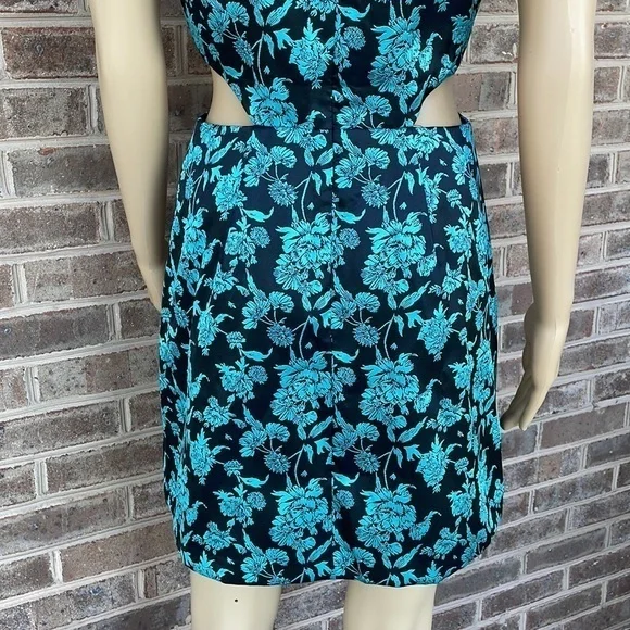 Anthropologie x Hutch Floral Jacquard Cut Out Mini Dress NWT‎ - Size 4 - Picture 8 of 16